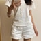 White Shorts For Women Elegance Women Shorts High Waisted A Line Slim Casual Hot Girl Straight Pant 1