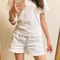 White Shorts For Women Elegance Women Shorts High Waisted A Line Slim Casual Hot Girl Straight Pant 2