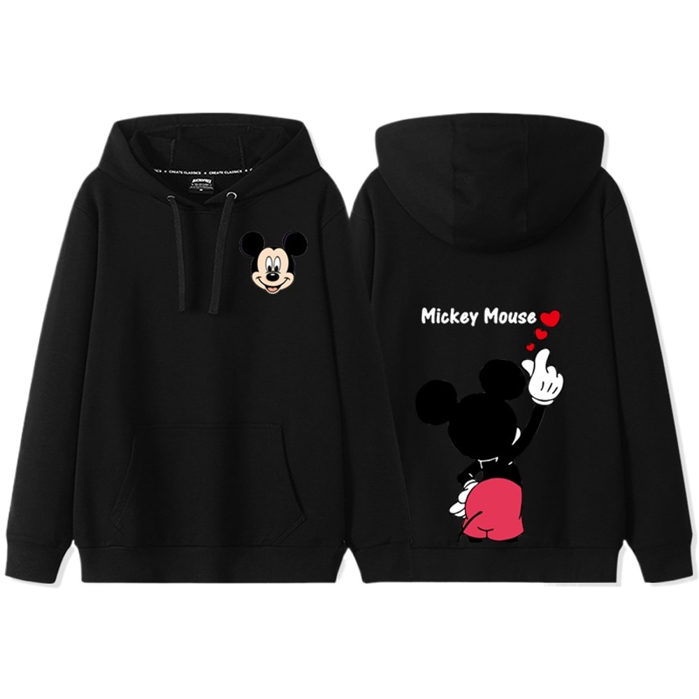 Womens Autumn Winter Anime Cartoon Disney Donald Duck Daisy Duck Couple Hooded Hoodie Coat Hoodie S 5
