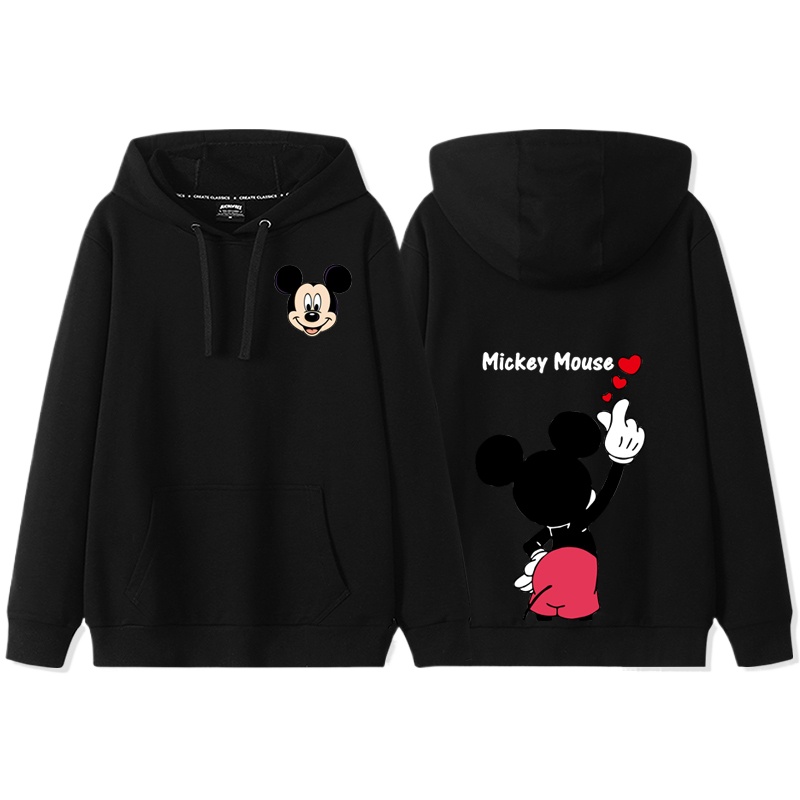 Womens Autumn Winter Anime Cartoon Disney Donald Duck Daisy Duck Couple Hooded Hoodie Coat Hoodie S 5