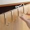 Easy To Install Silver Metal Seamless Hook, No Drilling Required for Kitchens Bathrooms and Wardrobes