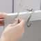 Easy To Install Silver Metal Seamless Hook, No Drilling Required for Kitchens Bathrooms and Wardrobes