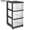 Clear Drawer R Plastic Storage Cart Rolling Organizer For Kitchen Bathroom Bedroom Craft Room Porta 2