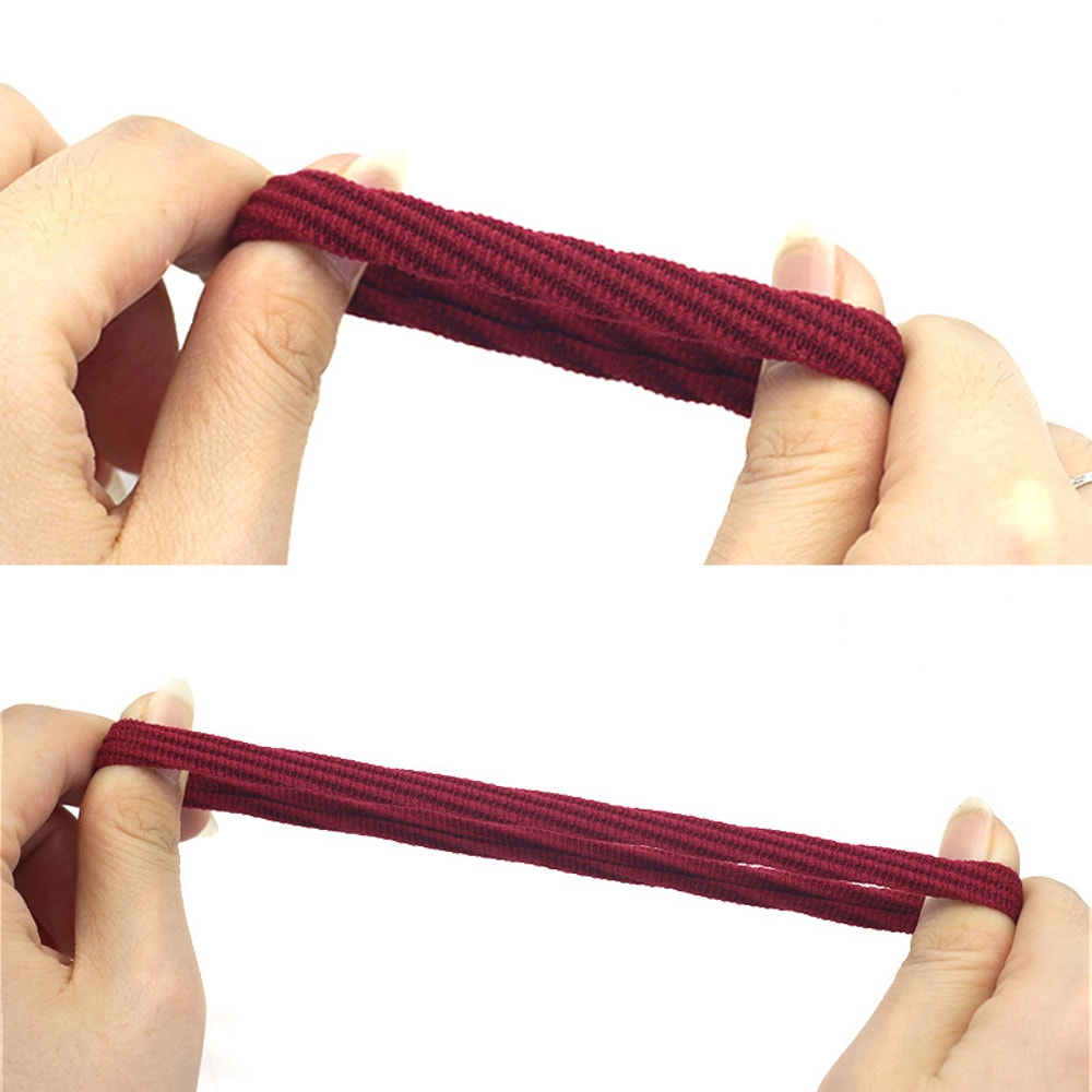 Fashion Womens Headband Hair Accessories High Elasticity Jacquard Pattern Hair Rope Hair Ring 1