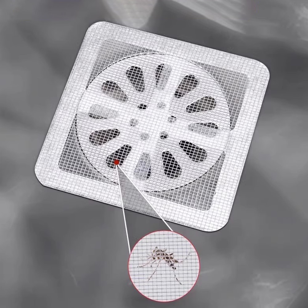 Mesh Shower Drain Covers Disposable Hair Catcher For Shower Floor Sink Strainer Filter Mesh Sticker 0