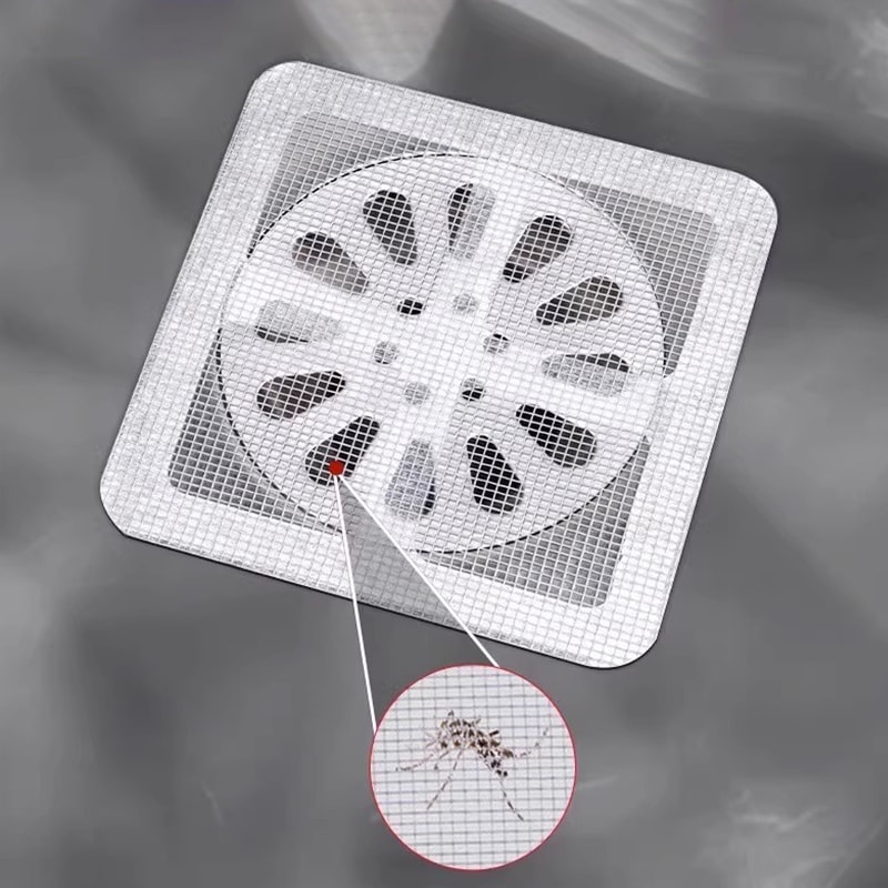 Mesh Shower Drain Covers Disposable Hair Catcher For Shower Floor Sink Strainer Filter Mesh Sticker 0