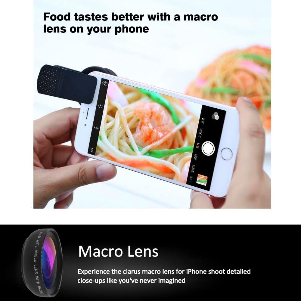 Universal Clip Mobile Phone Lens HD Professional Super WideAngle Macro Lens For IPhone And Android 5