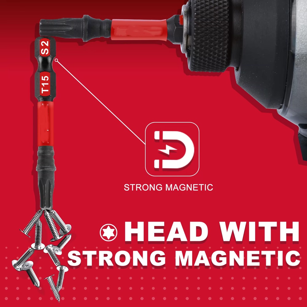 Alloy Steel Mixed Impact Power Driver Bit Set With Storage Organizer Complete And HeavyDuty Tool Se