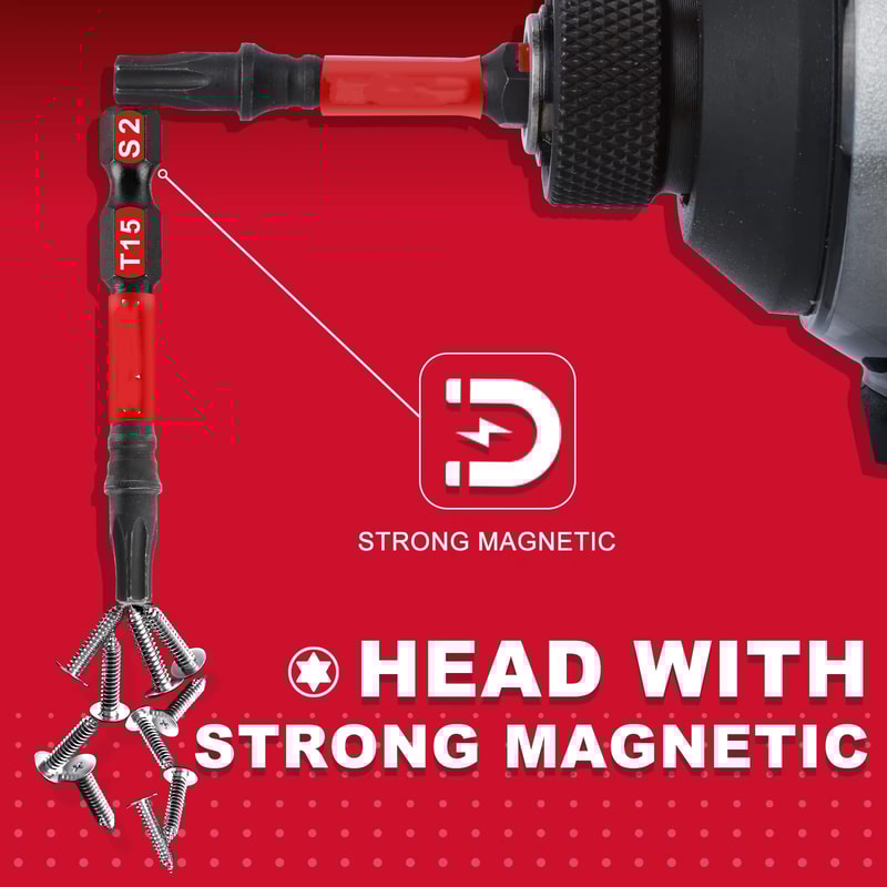 Alloy Steel Mixed Impact Power Driver Bit Set With Storage Organizer Complete And HeavyDuty Tool Se