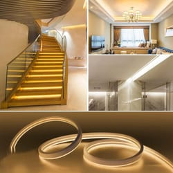 waterproof neon led light strip, smart touch sensor switch dimmable flexible led ribbon, backlight decor for living room