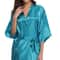 Women Silk Bridesmaid Robes Sexy Navy Blue Satin Kimono Bathrobe New Silk Robe Ladies Dressing Gown 10