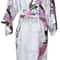Bridesmaid Silk Satin Robe Wedding Floral Bathrobe Short Kimono Night Robe Womens Fashion Dressing 0