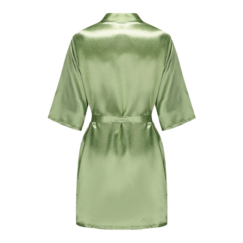 Silk Satin Wedding Bride Robe Bridesmaid Floral Bathrobe Short Kimono Night Robe Fashion Dressing G 1