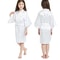 Satin Silk Pink Bathrobes For Girls Nightwear Kimono Summer Girl Sleepwear Children Wedding Spa Par 1