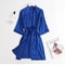 Silk Satin Women Wedding White Bride Robe Sleeve Morning Gown Loose Nightgown Kimono Bathrobe Sleep 4