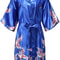 Wedding Silk Satin Robe Bridesmaid Kimono Bathrobe Floral Short Night Gown Fashion Bathrobe For Wom 11
