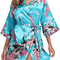 Sexy Crane Print Satin Silk Women Wedding Bridemaid Robe Short Long Kimono Night Gown Robe Fashion 0