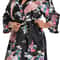 Sexy Crane Print Satin Silk Women Wedding Bridemaid Robe Short Long Kimono Night Gown Robe Fashion 9