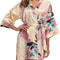 Sexy Crane Print Satin Silk Women Wedding Bridemaid Robe Short Long Kimono Night Gown Robe Fashion 10