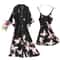 Sexy Nightwear Gown Women Pyjama V Neck Silky Sleepwear Spring Lady Sleep Suit Robe Homewear Neglig 0