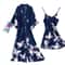 Sexy Nightwear Gown Women Pyjama V Neck Silky Sleepwear Spring Lady Sleep Suit Robe Homewear Neglig 2