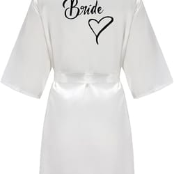 fashion women silk satin short night robe, sexy kimono bathrobe, wedding bridesmaid bathrobe, satin bathrobe for bride