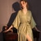 Sexy Home Dress Lounge Wear Luxury Jacquard Long Robe Kimono Bathrobe Gown Satin Ice Silk Sleepwear 5