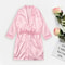 Women Nightdress Underwear Satin Silk Sleepwear Robes Striped Sexy Lingerie Pajamas LongSleeve Casu 3