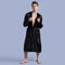 Christmas Robes For Men Men V Neck Satin Robe Wedding Party Kimono Pajamas Long Bathrobe Loungewear 0