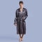 Christmas Robes For Men Men V Neck Satin Robe Wedding Party Kimono Pajamas Long Bathrobe Loungewear 3