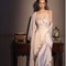 Silky Ice Silk Nightgown Set Elegant Female Long Robe SEXY Hollow Out Lace Lingerie Sleepwear Homew 7
