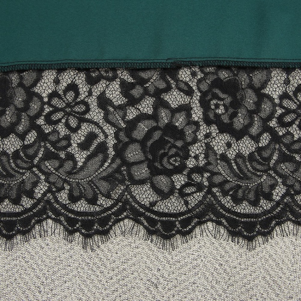 Sexy Womens Satin Night Gown VNeck Lace Robe Half Sleeve Nightdress Female French Silky Satin Sleep 1