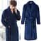 Kimono Bathrobe Gown Plus Size Thick Flannel Men Robe Coral Fleece Sleepwear Winter Lounge Wear For 1