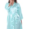 Sexy Women Silk Satin Short Night Robe Solid Kimono Fashion Bathrobe Wedding Bridesmaid Peignoir Fe 9