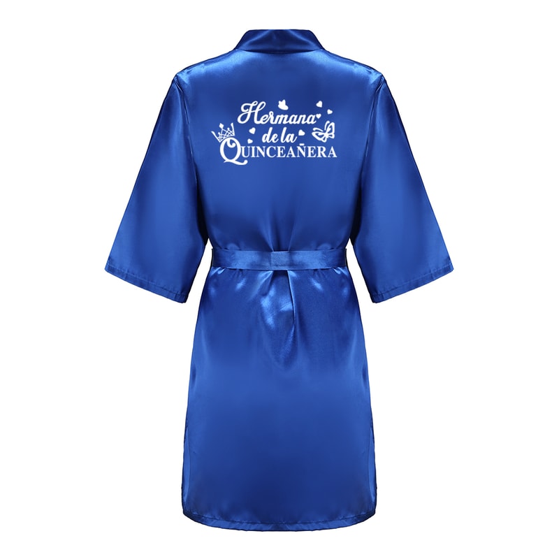 Quinceanera Robe Mis XV For Girls Princess Sweet Years Birthday Party Robes Silkly Nightgown Bathro 2