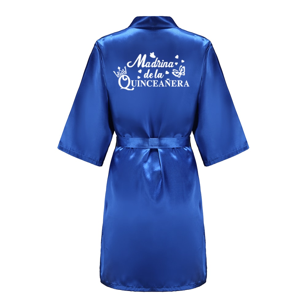 Quinceanera Robe Mis XV For Girls Princess Sweet Years Birthday Party Robes Silkly Nightgown Bathro 4