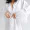 Satin Feather Bathrobes Sexy Mini Dress With Long Sleeves Loose Peignoirs For Women White Wedding D 3