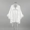 Elegant Wedding Bride Robe Sexy Rayon Morning Gown Feather Kimono Bathrobe Sleepwear For Brides 2