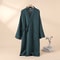 Mens And Womens Kimono Robes Sleepwear Cotton Yarn Bathrobe Tied Cardigan Thin Home Clothes Couple 8