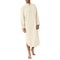 Fashionable Mens Buttondown Sleep Robes Solid Color Stand Collar Long Sleeve Nightgown Comfortable 4
