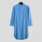 Fashionable Mens Buttondown Sleep Robes Solid Color Stand Collar Long Sleeve Nightgown Comfortable 6