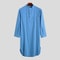 Fashionable Mens Buttondown Sleep Robes Solid Color Stand Collar Long Sleeve Nightgown Comfortable 6
