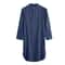 Fashionable Mens Buttondown Sleep Robes Solid Color Stand Collar Long Sleeve Nightgown Comfortable 7
