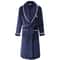 Plus Size Men Robe Bathrobe Autumn Winter Thick Flannel Coral Fleece Gown Lounge Wear Sleepwear Hom 3