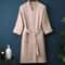 Thin Morning Robe Cotton Terry Robe For Spring And Summer Long Sleeve Waffle Bathrobe Hotel Beauty 7