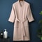 Thin Morning Robe Cotton Terry Robe For Spring And Summer Long Sleeve Waffle Bathrobe Hotel Beauty 7
