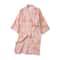 Womens Cotton Bathrobe Printed Loose Fitting Tie Up Pajamas Japanese Style Steaming Cotton Robes Fo 7