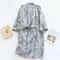 Womens Cotton Bathrobe Printed Loose Fitting Tie Up Pajamas Japanese Style Steaming Cotton Robes Fo 6
