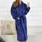 Winter Warm Flannel Gown Coral Fleece Long Robe Intimate Lingerie Cozy Casual Nightdress For Homewe 2