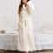 Winter Warm Flannel Gown Coral Fleece Long Robe Intimate Lingerie Cozy Casual Nightdress For Homewe 4